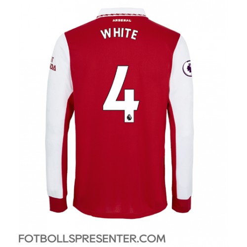 Arsenal Benjamin White #4 Hemma Matchtröja 2022-23 Långärmad Arsenal Benjamin White #4 Hemma Matchtröja 2022-23 Långärmad